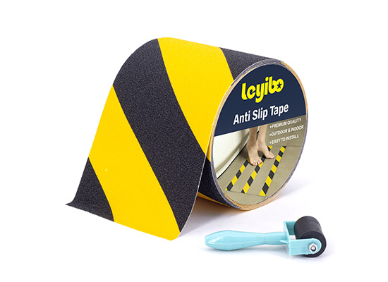 Anti Slip Safety Grip Tape with Roller, Yellow/Black
